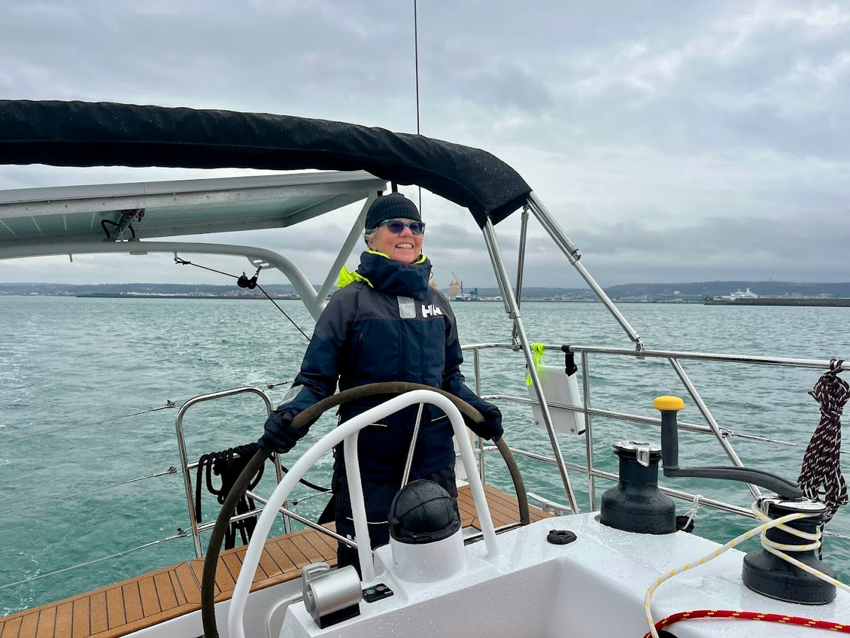 Cheyenne at the helm